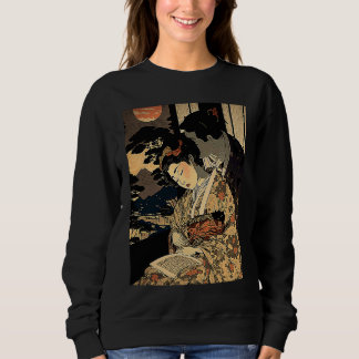 Moletom Ukiyo E Retro Japanese Love During Wartime Dark R