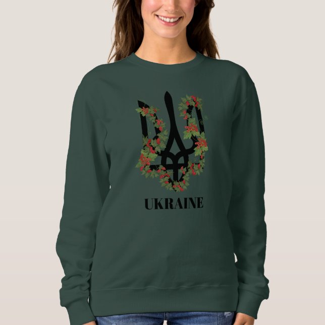 Moletom UKRAINE. Trident. Ukrainian Coat of Arms.  (Frente)