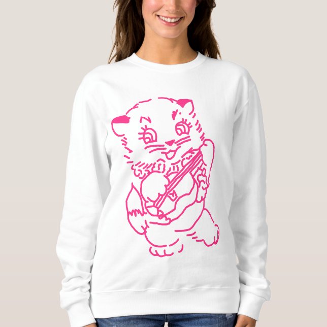 Moletom Ukulele Kitten Sweatshirt (Frente)