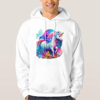Moletom Um Adorável Autocolante Unicorn