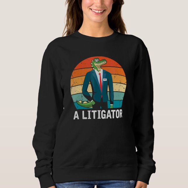 Moletom Um advogado de alinhamento de litigador (Frente)