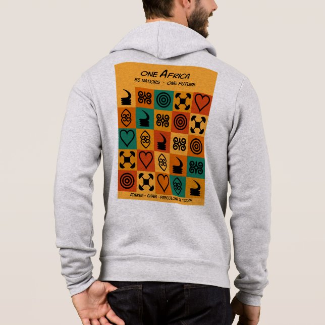 Moletom Um África – Adinkra – Gana -  (Verso)