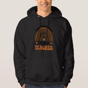 Moletom Um agradecido professor inglês Rainbow Leopard Gro