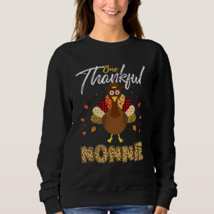 Moletom Um agradecimento à Nonnie Turkey Leopart