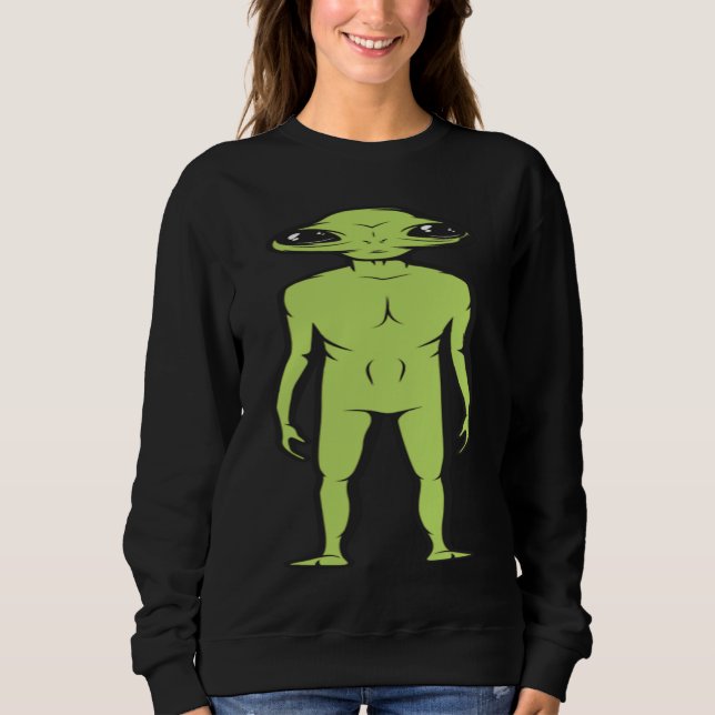 Moletom Um Alien Simplesmente Parado Ali (Frente)