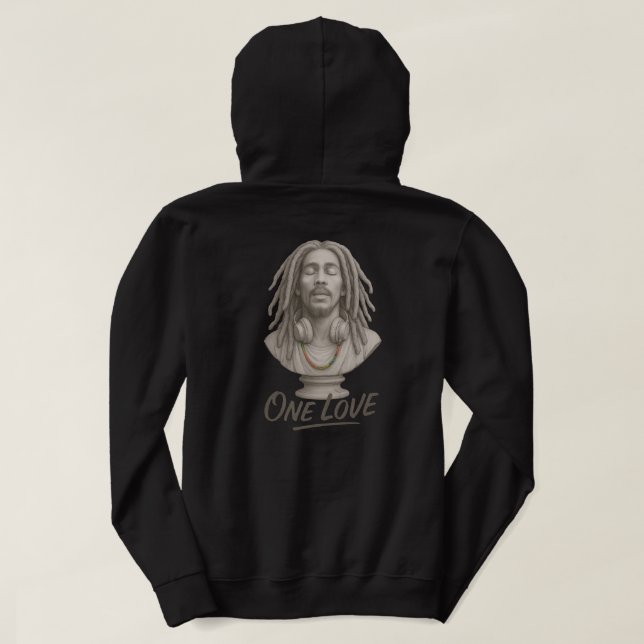 Moletom Um Amor – Espírito Reggae em Pedra (Verso do Design)