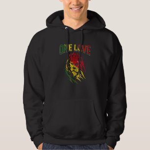 Moletom Um Amor Rasta Leão Orgulho Jamaicano Reggae Africa