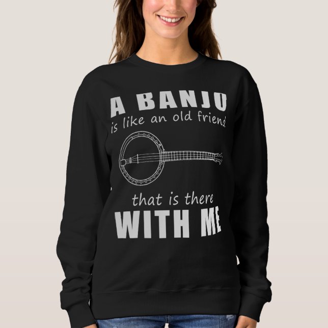Moletom Um Banjo É Como Um Velho Amigo Que Está Com M (Frente)