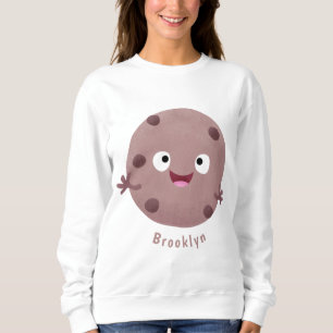 Moletom Um desenho animado de biscoito de chocolate inteli