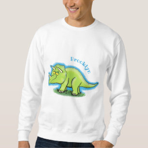 Moletom Um desenho animado de triceratops dinossauros, ver