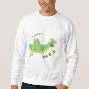 Moletom Um desenho animado verde-giro