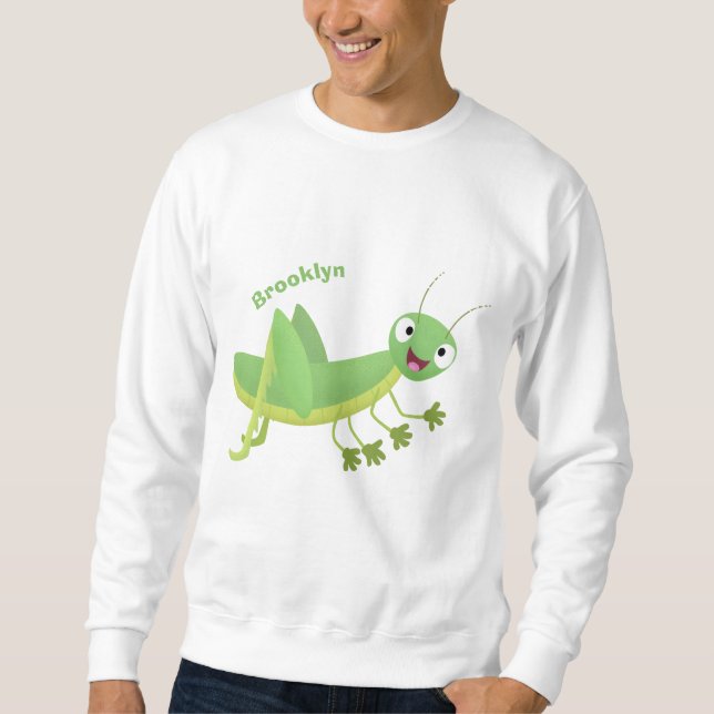 Moletom Um desenho animado verde-giro (Frente)