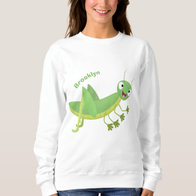 Moletom Um desenho animado verde-giro (Frente)