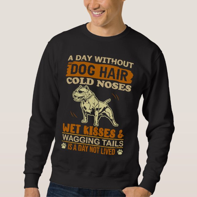 Moletom Um Dia Sem Cabelo de Cachorro Narizes Frios Beijos (Frente)