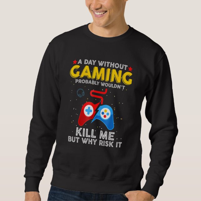 Moletom Um Dia Sem Jogo Eu Deveria Deixar De Jogar (Frente)