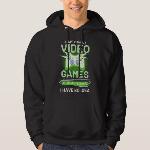 Moletom Um Dia Sem Videos games É Como Um Fantasma Engraça