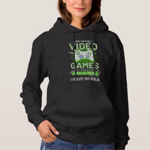 Moletom Um Dia Sem Videos games É Como Um Fantasma Engraça