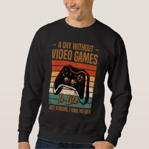 Moletom Um dia sem Videos games Jogando Vídeo Gamer Men