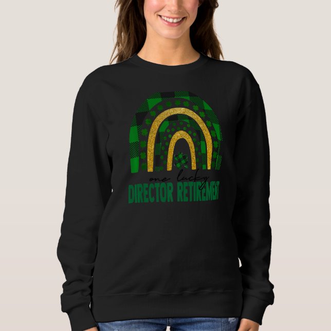 Moletom Um Diretor Sortudo, Retirement Rainbow St Patricks (Frente)
