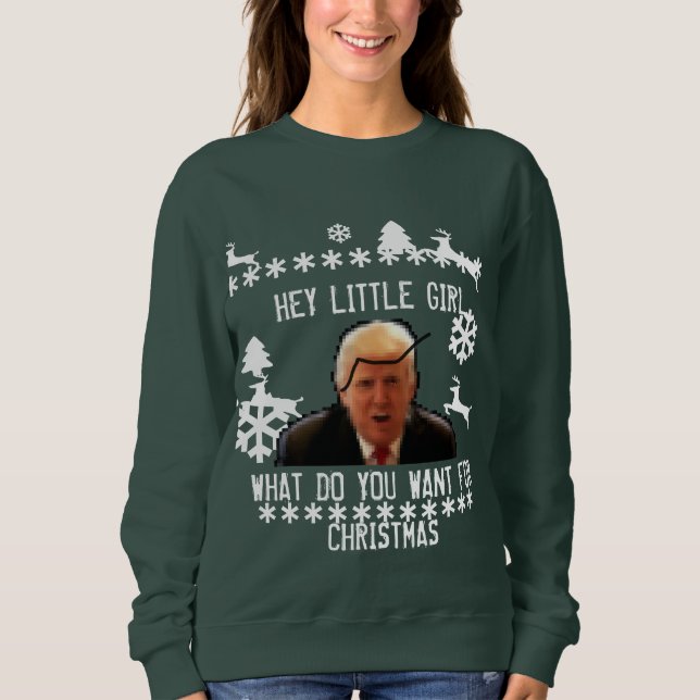 Moletom Um doce de Natal inacreditavelmente feio de Donald (Frente)