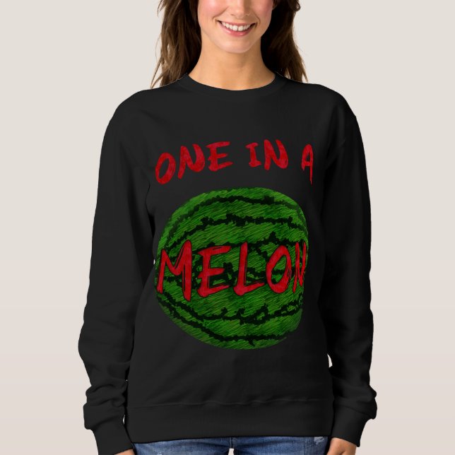 Moletom Um Em Um Melão Melancia Melancia Engraçada Fruta (Frente)