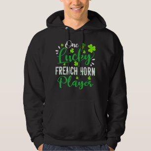 Moletom Um Jogador Francês Sortudo do Corno Shamrock Hha R