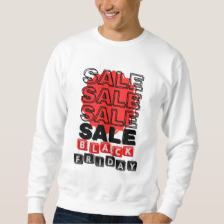 Moletom Um logotipo que sugere vendas na Black Friday é ún