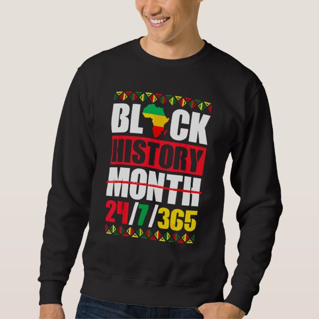 Moletom Um Mês Não Consegue Manter Nossa História Pan-Afri (Frente)
