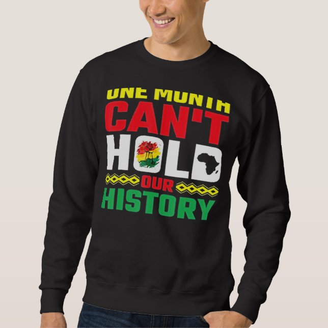 Moletom Um mês não pode manter nossa história Roupa africa (Frente)