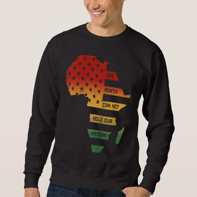 Moletom Um Mês Não Pode Segurar Nossa História África Mapa (Frente)