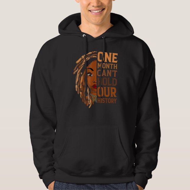 Moletom Um Mês Pode Segurar Nossa História Roupa Afro Mel (Frente)