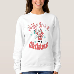 Moletom Um pequeno Natal Bougie, Papais noeis Bougie, Nata