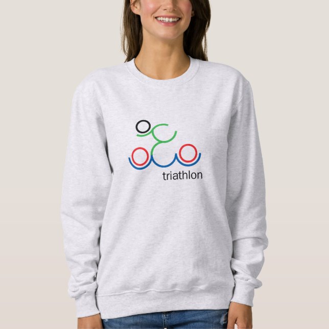 Moletom Um presente Triathlon excelente para seu amigo ou  (Frente)
