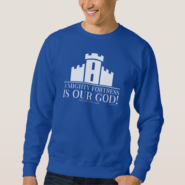 Moletom Uma Forte Fortaleza é o Nosso Deus (Frente)