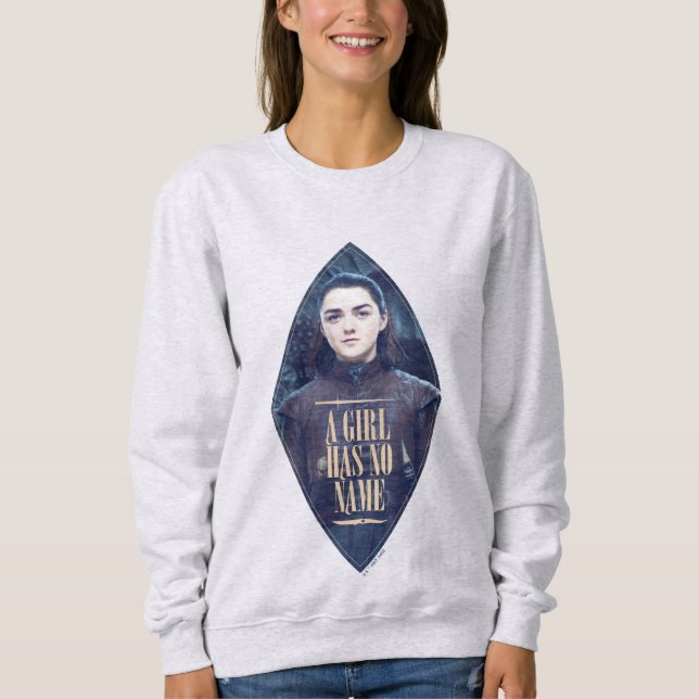 Moletom "Uma Menina Não Tem Nome" Arya Stark Graphic (Frente)