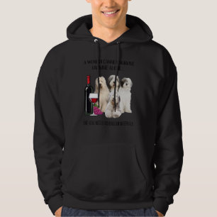 Moletom Uma Mulher Não Pode Sobreviver Apenas Ao Vinho, Id