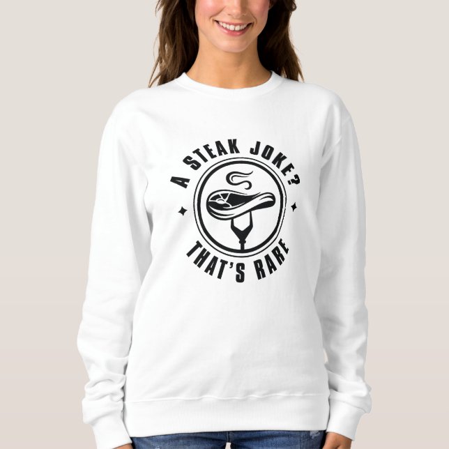 Moletom Uma Piada de bife que é rara (Frente)