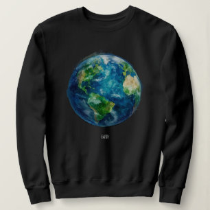 Moletom Uma pintura da terra no espaço