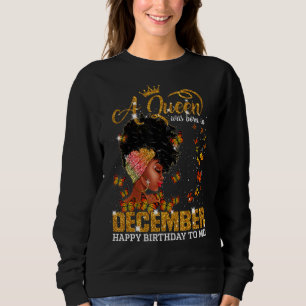 Moletom Uma Rainha Foi Nascer Em Dezembro Feliz Aniversári
