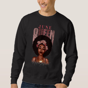 Moletom Uma Rainha Foi Nascer Em Junho Feliz Aniversário P