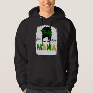 Moletom Uma Sortuda Mãe Mensagem Bun Leopard Rua Patrick S