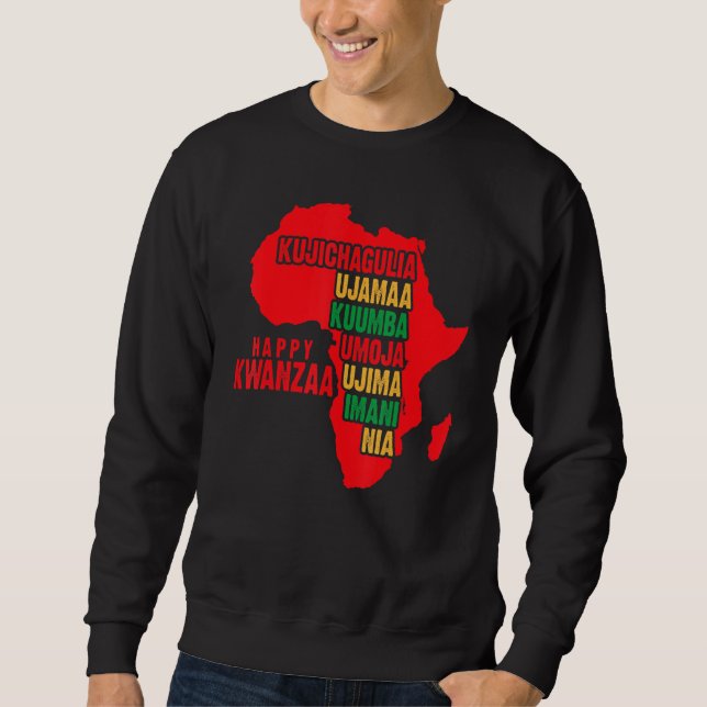 Moletom Umoja Kwanzaa Holiday Africa American Unity Flag (Frente)