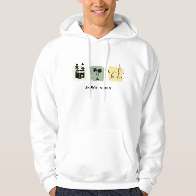 Moletom Umrah Vibes Hoodie Personalizável | Presente Islâm (Frente)