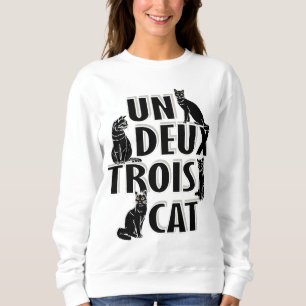 Moletom Un Deux Trois Cat - Francês Pun