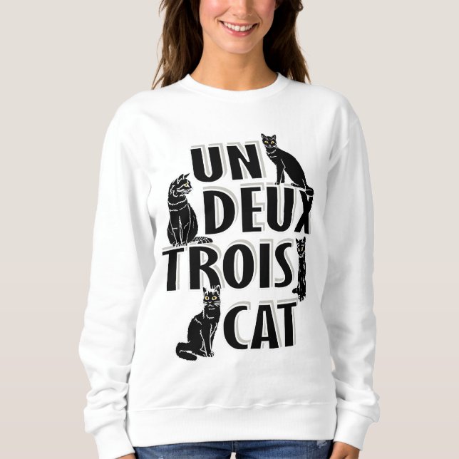 Moletom Un Deux Trois Cat - Francês Pun (Frente)