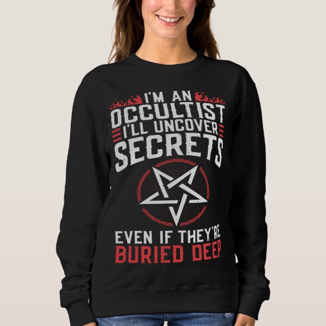 Moletom Uncover Secrets Satanic Baphomet Witchcraft Goth O (Frente)