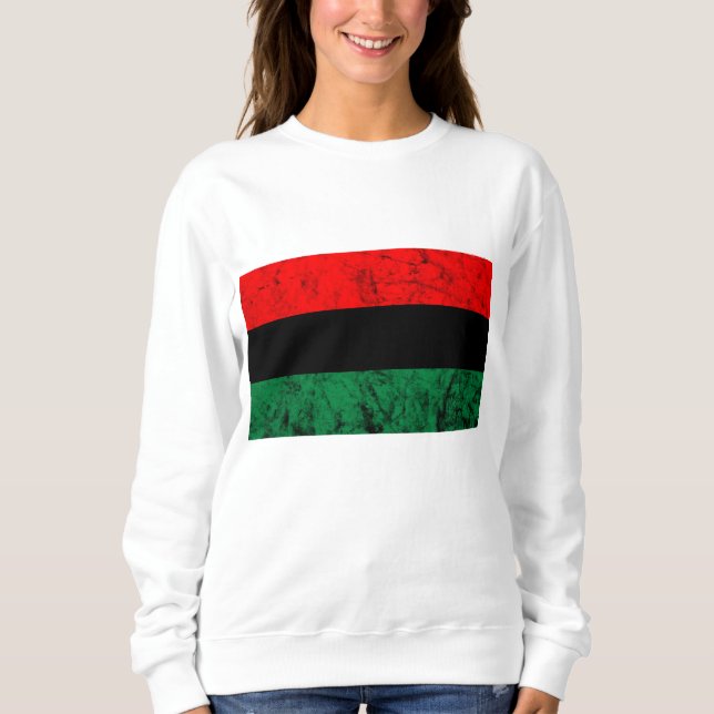 Moletom UNIA Sinalizador Pan African Freedom Roots Black L (Frente)