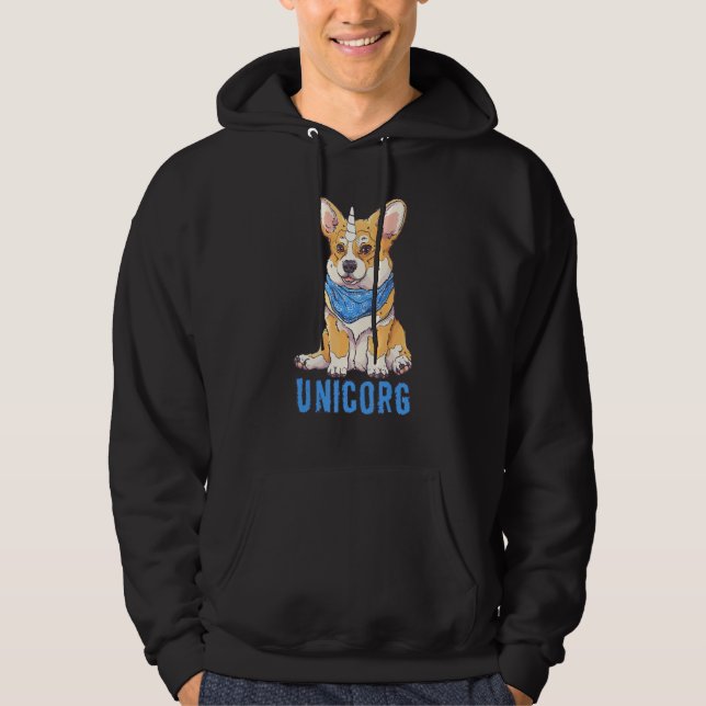 Moletom Unicorgi dog   Breed corgi   nice (Frente)