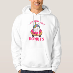 Moletom Unicorn ama Rosquinha Unicorns são cor-de-rosa