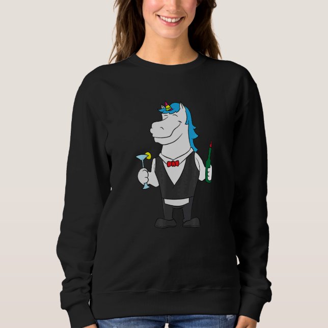 Moletom Unicorn Barkeeper Bartending (Frente)
